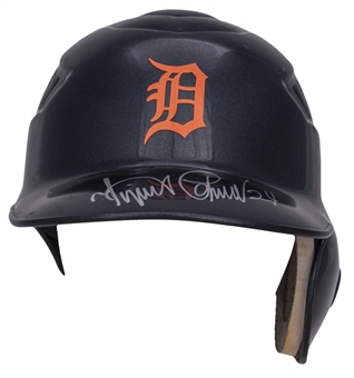 Circa 2012 Miguel Cabrera Game Used & Signed Detroit Tigers Road Batting Helmet - Triple Crown and MVP Season! (J.T. Sports & Beckett)